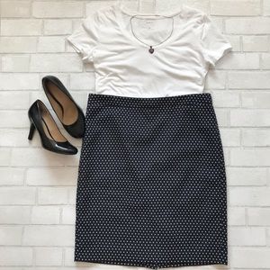 J Crew blue no. 2 pencil skirt size size 12